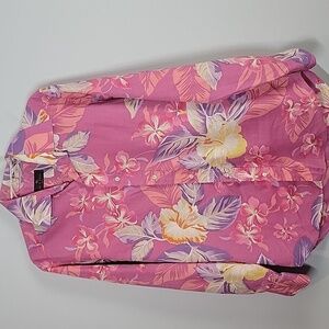 ETRO Milano pink floral button down shirt